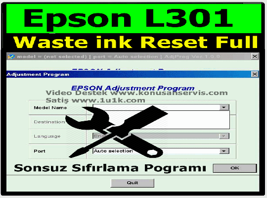 Reset Epson L301| Epson Waste ink Pad Resetter